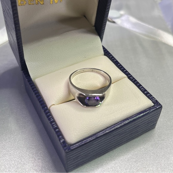 Purple Stone Silver Ring - Picture 4 of 4